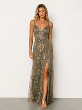 Marcia Sparkle Gown | Eucalyptus + Rose Gold