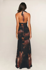 Midnight Silk Maxi Dress