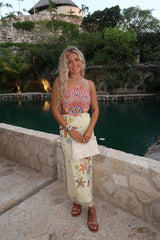 Shell Embellished Midi Dress-Sunlit
