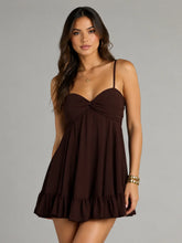 Perfectly Pretty Tie Back Chiffon Babydoll Dress