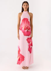 Len Maxi Dress Pink Floral Spritz