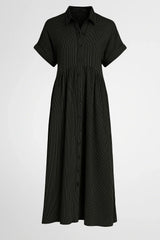 Chic Women'S Midi Dress With Handy Pockets