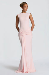 Lorenza Pink Maxi Dress