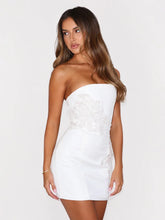 Rendezvous Strapless Mini Dress Cream
