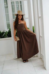 Millie Maxi Dress-Chocolate