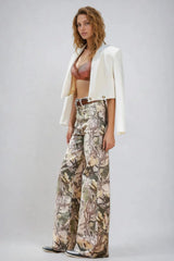 Tex High-Rise Camo Jeans