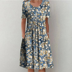 Natasha Pleated Midi Dress