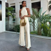 Briarlee | Women'S Pleated Summer Vacation Two-Piece Set