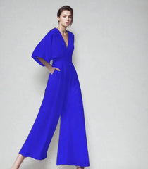 Miranda Flutter Wrap Jumpsuit