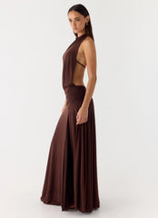 All This Aura Maxi Dress Chocolate