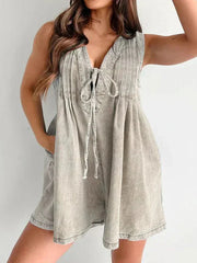 Sawyer Lace Up Mini Romper