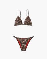 Duttini | Adjustable Straps Leopard Bikini Set