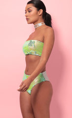 Party Sequin Swim Set in Lime Green