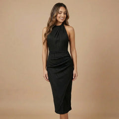 Solstice Ruched Midi Dress