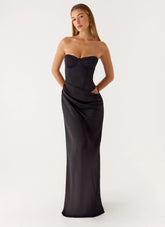 Emory Corset Maxi Dress Black