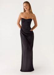 Emory Corset Maxi Dress Black