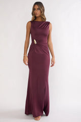 Isalyn Maxi Dress Burgundy
