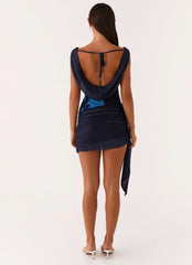 Isabella Ruched Mini Dress
