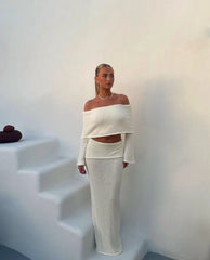 Azaria | Women'S Textured Summer Vacation Two-Piece Set