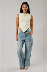 Dallas Scarf Hem Top