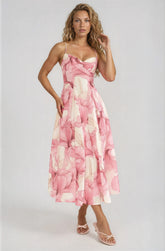 Mara Floral Midi Dress