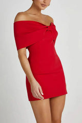 Aria Bow Mini Dress