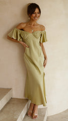 Emilia Ruffle Midi Dress