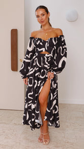 Valentina Abstract Maxi Dress