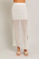Cocoa Island Fitted Midi Skirt