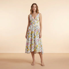 Isabelle V-Neck Midi Dress