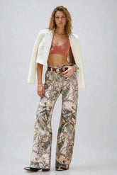 Tex High-Rise Camo Jeans