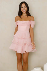 Pretty In The Sun Off Shoulder Mini Dress