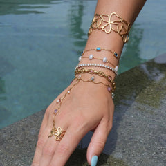 Nuvia Parelarmband | 18K Goud