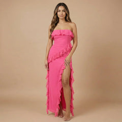 Isabella Ruffle Maxi Dress