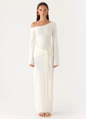 Kova Knit Maxi Dress White