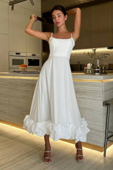 Eva Midi Dress - White