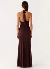 Miyah Hardware Maxi Dress Chocolate