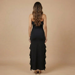 Isabella Ruffle Maxi Dress