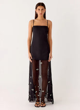 Jesiah Embellished Maxi Dress Black