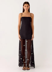 Jesiah Embellished Maxi Dress Black