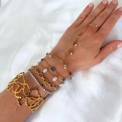 Nuvia Parelarmband | 18K Goud