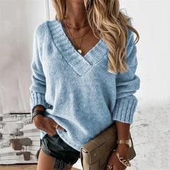Women's Merino Wool V-Neck Pullover | Lightweight Breathable Knit Sweater