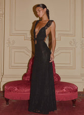 Giulia Lace Maxi Dress Black