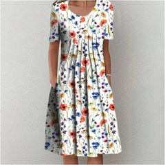 Natasha Pleated Midi Dress
