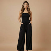 Maya Smocked Maxi Jumpsuit