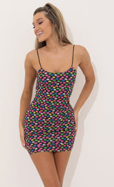 Bodycon Dress in Black Kiss