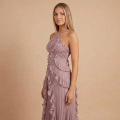 Isabella Ruffle Midi Dress