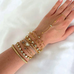 Elysia Hart Armband | 18K Goud