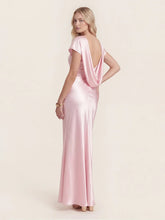 Captivating Presence Satin Cowl Back Maxi Dress