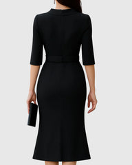 Magnolia Wrap Midi Dress